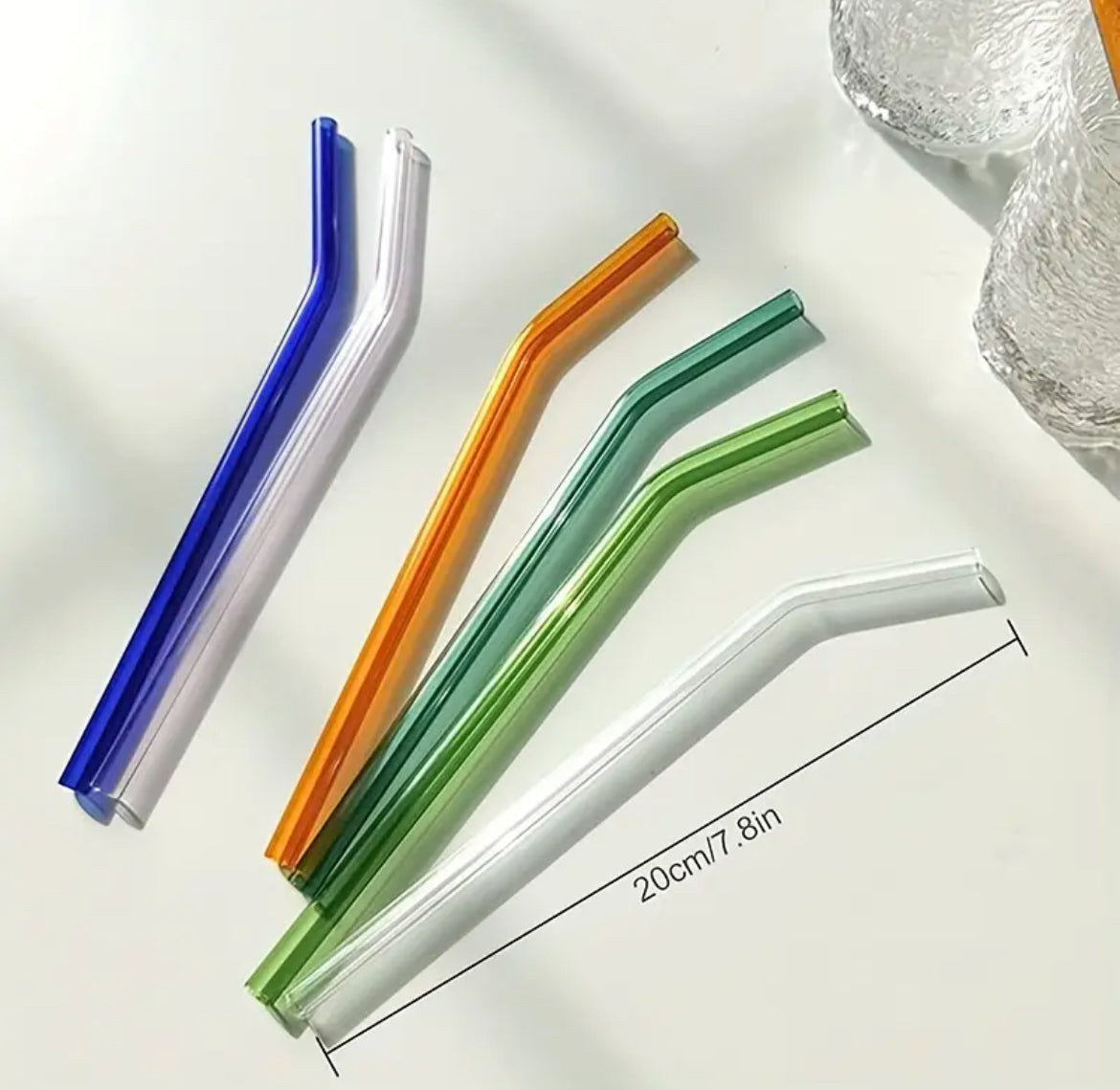 Colorful Glass Straws