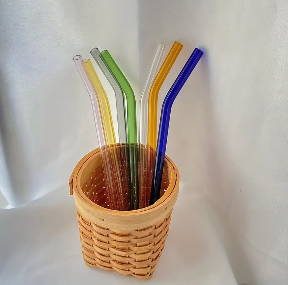 Colorful Glass Straws