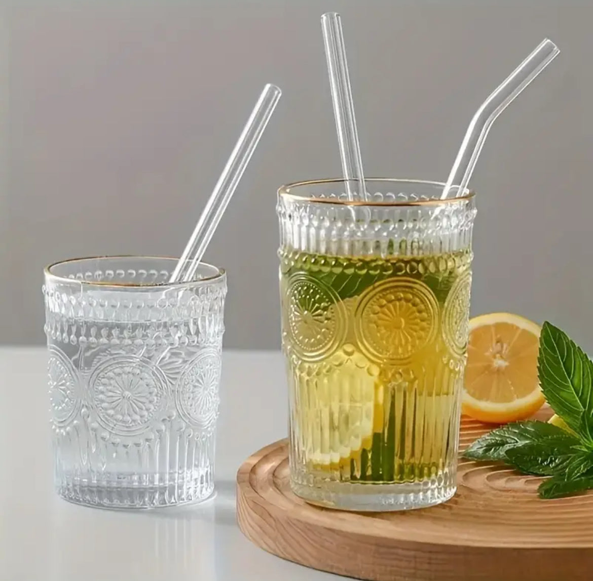 Transparent Glass Straws