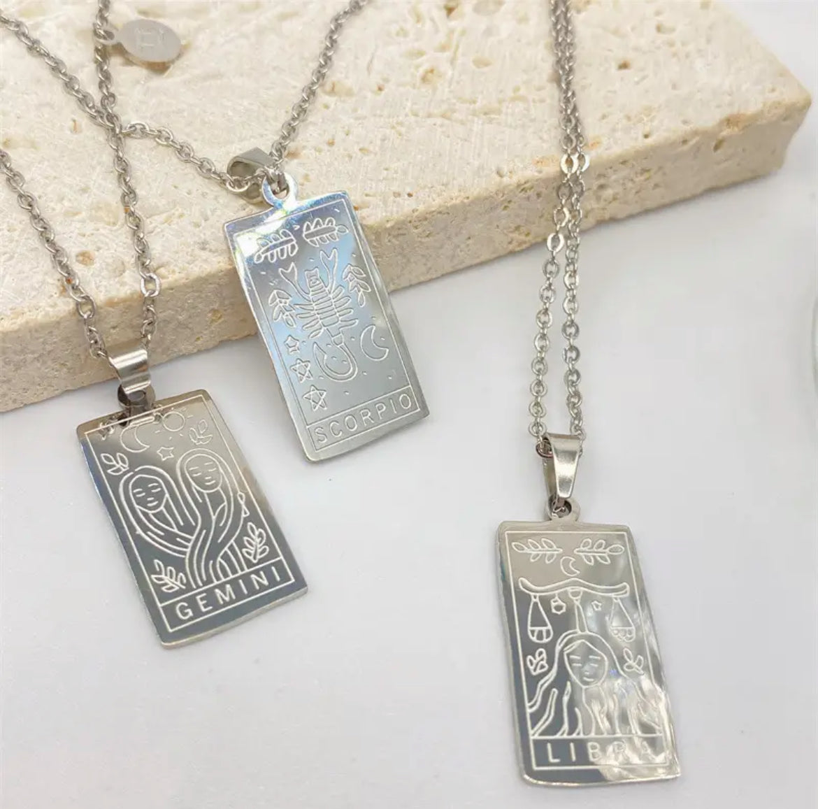 Tarot Card Pendant Necklace